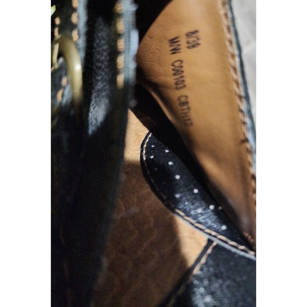 BOC Born Concepts 8 /39 Brown Leather Slip On Mule Clog Double Buckle - Picture 15 of 16